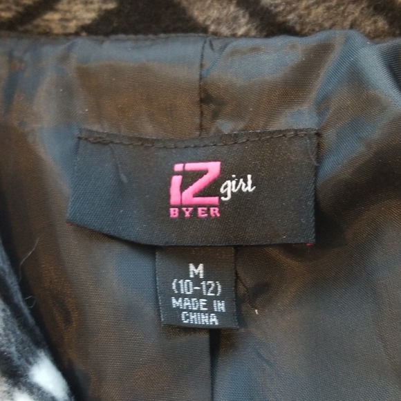 Girls flannel peacoat 10/12 - Picture 3 of 4